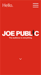 Mobile Screenshot of joepublicmarketing.com