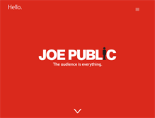 Tablet Screenshot of joepublicmarketing.com